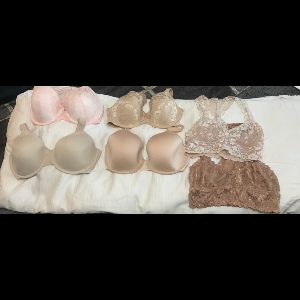 Nude bra lot underwire, bralettes 32ddd, 36dd